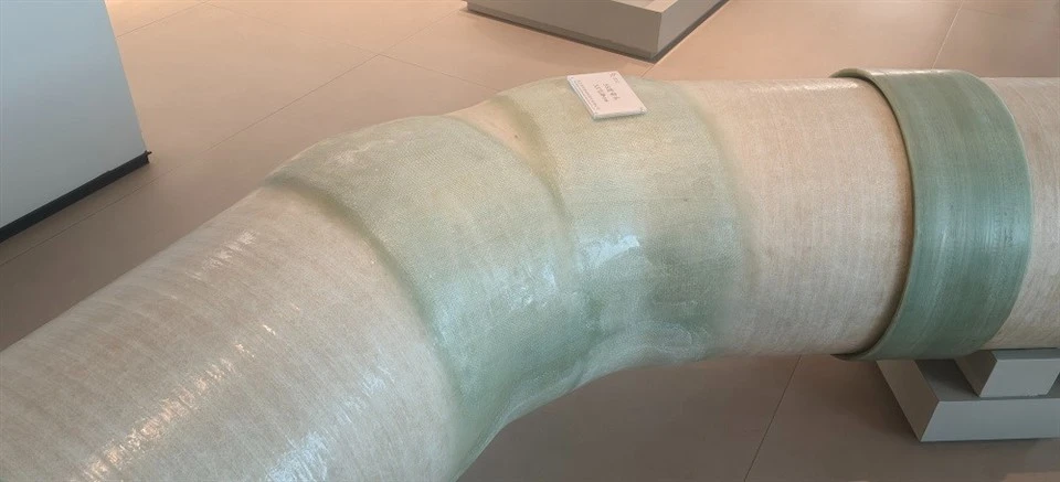 GRP pipe elbow